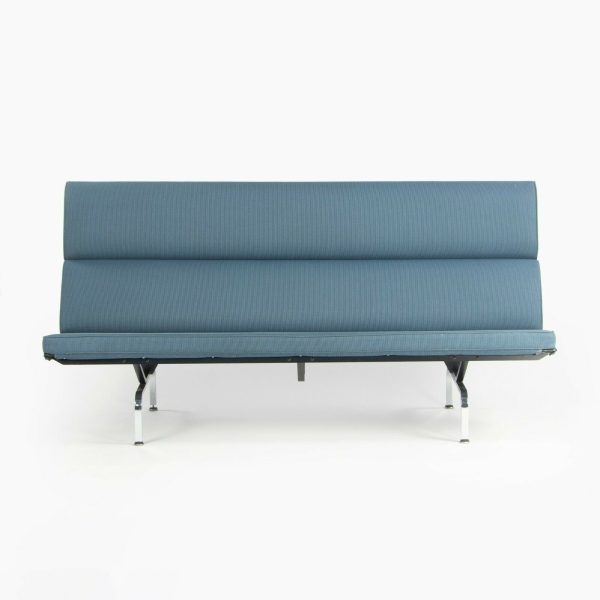 2006 Herman Miller by Ray and Charles Eames Sofa Compact Blue Fabric Upholstery Online