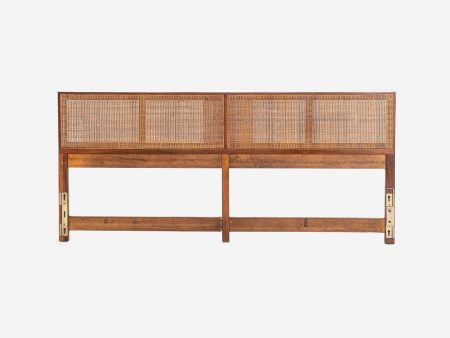 1960s Headboard, Model 7703 by Paul McCobb for Calvin Furniture in Walnut with Cane Online