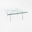 1960s Barcelona Coffee Table by Mies van der Rohe for Knoll & Treitel Gratz in Stainless and Glass 2x Available For Cheap