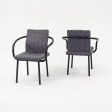 1986 Pair of Mandarin Chair by Ettore Sottsass for Knoll in Patterned Fabric Discount