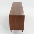 1960s Florence Knoll Walnut Four Door Credenza, Model 541 w  Original Label Online