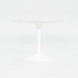 2010s Eero Saarinen for Knoll Tulip Pedestal Dining Table with 42  Round Carrara White Marble Top, Model 173F 2x Available Cheap