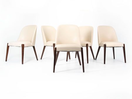 2020 Set of Five Alecia Dining Chairs by Interlude Home Discount