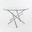 1980s Theodore Waddell for Cassina 714 Tensegrity Chromed Steel Dining Table Cheap