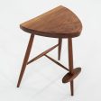 2001 Rare Set of Three Mira Nakashima Custom Counter Stools in Black Walnut Online Sale