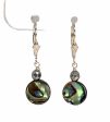 Abalone Shell, Hematite and Sterling Silver Dangle Earrings Fashion