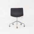 C. 2020 Lievore Altherr Molina for Arper Catifa Desk Chairs in Black Leather with Pnuematic Base 4x Available Sale