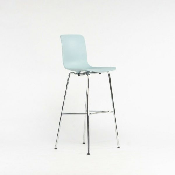 2020 Jasper Morrison for Vitra HAL Bar Stool in Ice Gray   Blue w  Chrome Base Supply