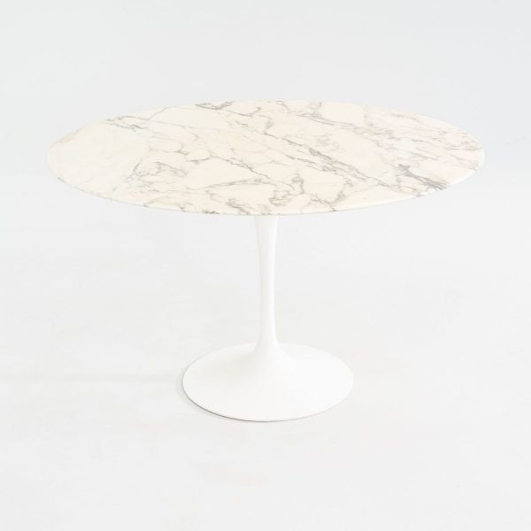 2006 Eero Saarinen for Knoll 47  Tulip Dining Table in Arabescato Marble Cheap