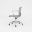 2010s Herman Miller Eames Aluminum Management Desk Chair in Grey Leather 3x Available Online Sale