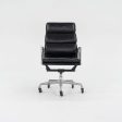 2002 Soft Pad Executive Chair, EA437 by Ray and Charles Eames for Herman Miller in Black Leather 12+ Available Cheap