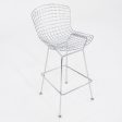 2010s Harry Bertoia for Knoll Bar Stool in Chrome 4x Available Online Sale