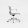 2010s Herman Miller Eames Aluminum Management Desk Chair in Grey Leather 3x Available Online Sale