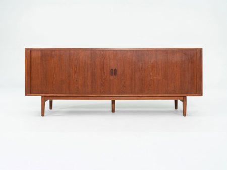 1960S Model-37 Tambour-Door Teak Credenza Cabinet By Arne Vodder For Sibast Mobler Teak Hot on Sale