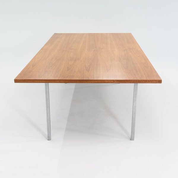 1960s Florence Knoll Walnut Dining or Conference Table with Chromed Steel Legs 34x72 in Online Sale