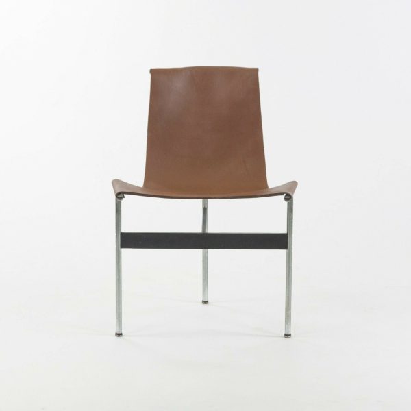 Katavolos Littel and Kelley T Chairs for Laverne International in Brown Leather Sale