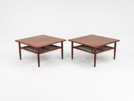 1960s Pair of Model 214 Coffee   End Table by Kurt Ostervig for Jason Mobler in Teak Online now