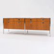 1960s Four Position Credenza Cabinet by Gordon Bunshaft and Davis Allen of SOM Design in Teak with Marble Top Hot on Sale