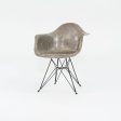 C. 1950 Herman Miller Eames Rope Edge DAR Arm Shell Chair in Elephant Hide Grey with Eiffel Tower Base Online