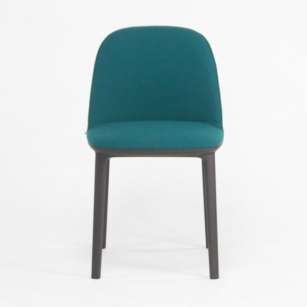 2019 Vitra Softshell Side Chair w  Teal Blue Fabric by Ronan & Erwan Bouroullec Hot on Sale