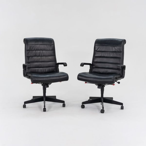 1999 Sapper Executive Chair by Richard Sapper for Knoll Leather, Foam, Plastic, Steel Online now