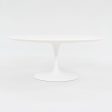 2016 Tulip Pedestal Coffee Table, Model 162TR by Eero Saarinen for Knoll in White Laminate 2x Available Online now