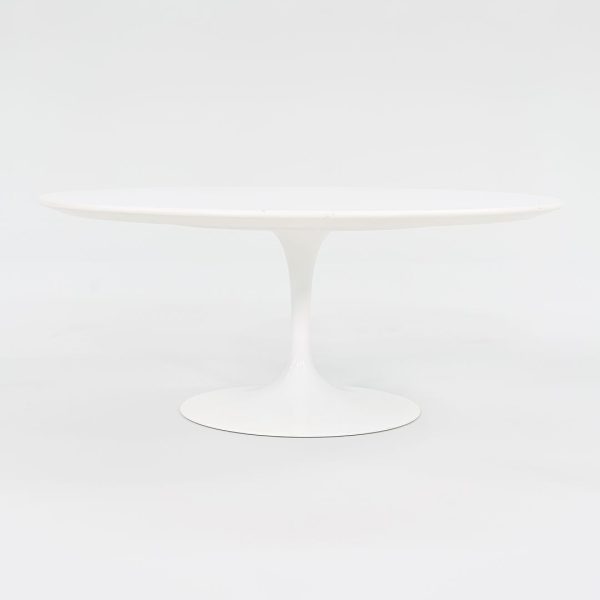 2016 Tulip Pedestal Coffee Table, Model 162TR by Eero Saarinen for Knoll in White Laminate 2x Available Online now