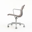 2010s Eames Aluminum Group Management Desk Chair by Ray and Charles Eames for Herman Miller in Purple   Eggplant Leather Cheap