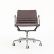 2010s Eames Aluminum Group Management Desk Chair by Ray and Charles Eames for Herman Miller in Purple   Eggplant Leather Cheap