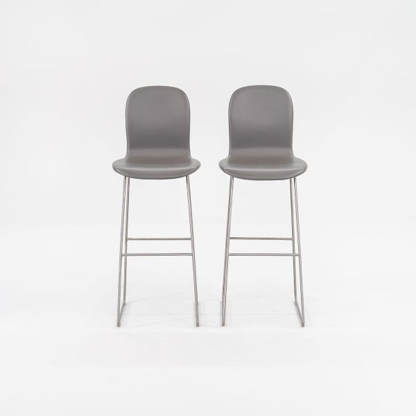 2015 Tate Bar Stool by Jasper Morrison for Cappellini in Leather 7x Available Fashion