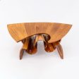 1970s Peter Michael Adams Sculptural Studio Coffee Table in Walnut Sale