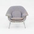 1960s Eero Saarinen for Knoll Womb Lounge Chair and Ottoman for Reupholstery, Model 70L Discount