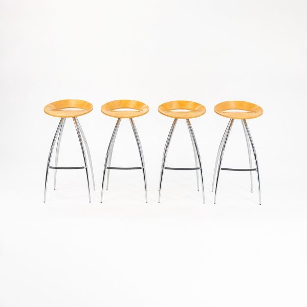 2000s Set of 4 Lyra Bar Stools by Design Group Italia for Magis in Beech Fashion