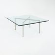 1960s Barcelona Coffee Table by Mies van der Rohe for Knoll & Treitel Gratz in Stainless and Glass 3x Available For Sale