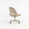 1974 Eero Saarinen for Knoll Rolling Executive Office Chairs Original Tan Fabric Sale