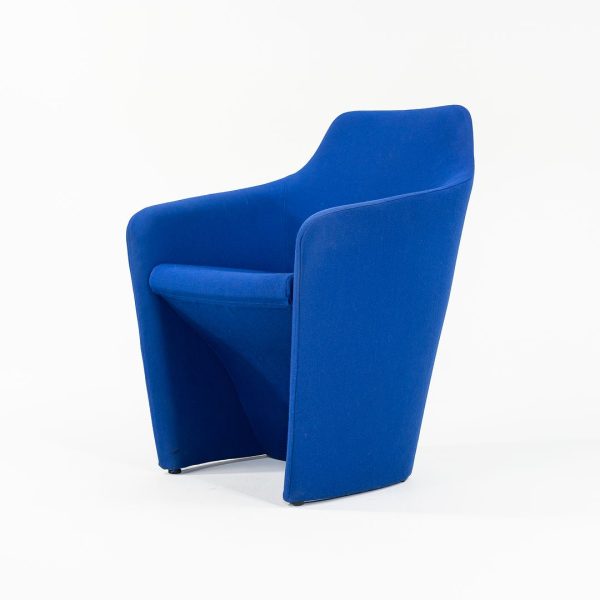 2017 Venus Armchair, Model VS1 by Simon Pengelly for Allermuir in Blue Hopsack Fabric Discount