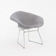 2010s Harry Bertoia for Knoll Small Diamond Lounge Chairs in Grey Fabric and Chrome 2x Available Online Hot Sale