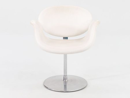 2016 Little Tulip Chair, Model F163 by Pierre Paulin for Artifort in White Leather For Cheap