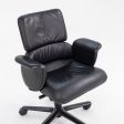 1998 Hollington Office Chair by Geoff Hollington for Herman Miller in Black Leather 2x Available on Sale