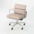 2010s Herman Miller Eames Soft Pad Management Desk Chair in Beige Leather Supply