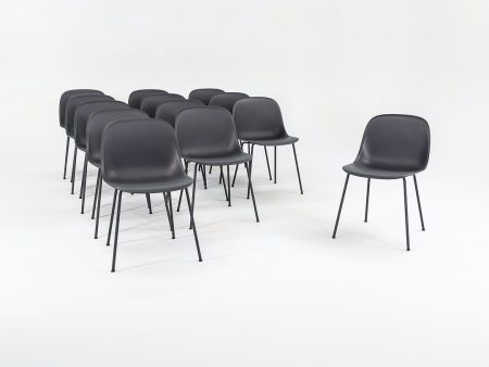 2018 Set of Thirteen Muuto Fiber Side Chairs in Black by Iskos Berlin Online Sale