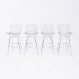 2010s Harry Bertoia for Knoll Bar Stool in Chrome 4x Available Online Sale