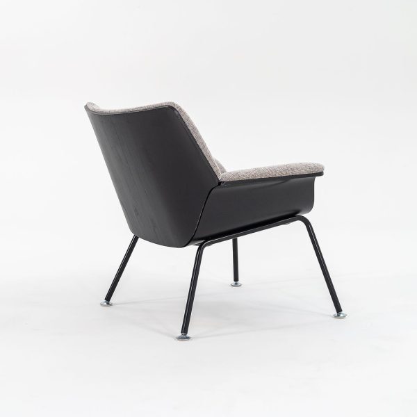 2016 Swoop Plywood Lounge Chair by Brian Kane for Herman Miller in Ebonized Wood and Grey Fabric Supply