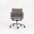 2010s Eames Aluminum Group Management Desk Chair by Ray and Charles Eames for Herman Miller in Grey Naugahyde Supply