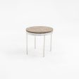 1960s Round Steel and Marble Side Table by Gordon Bunshaft and Davis Allen for SOM Design Online Hot Sale