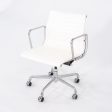 2010s Herman Miller Eames Aluminum Group Management Desk Chair in White Leather 3x Available Fashion