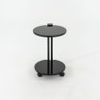 1980s Pace Collection Black Lacquered Occasional End Table on Casters Cheap