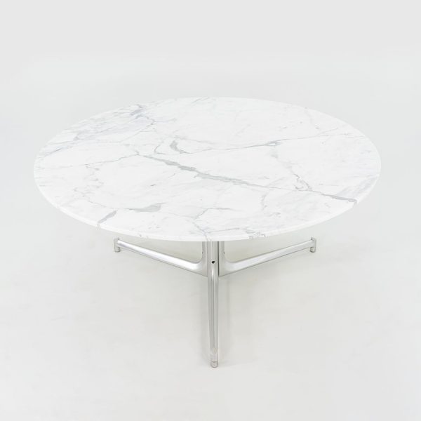 1968 T105 Dining Table by Preben Fabricius and Jorgen Kastholm for Kill International in White Marble and Aluminum Online Hot Sale