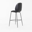 2010s GamFratesi for Gubi Beetle Bar Stools in Black Leather 8x Available Online Hot Sale