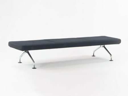 1989 Antonio Citterio for Vitra Area Montage Daybed Bench Sofa w  Black Fabric For Sale